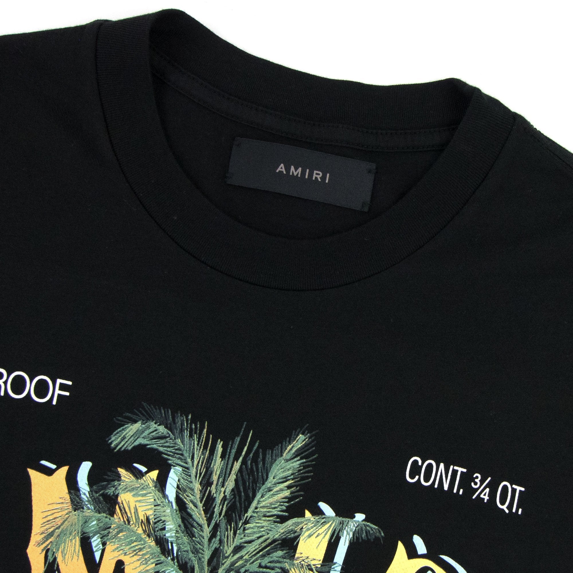 Amiri Rum Label Tee Black