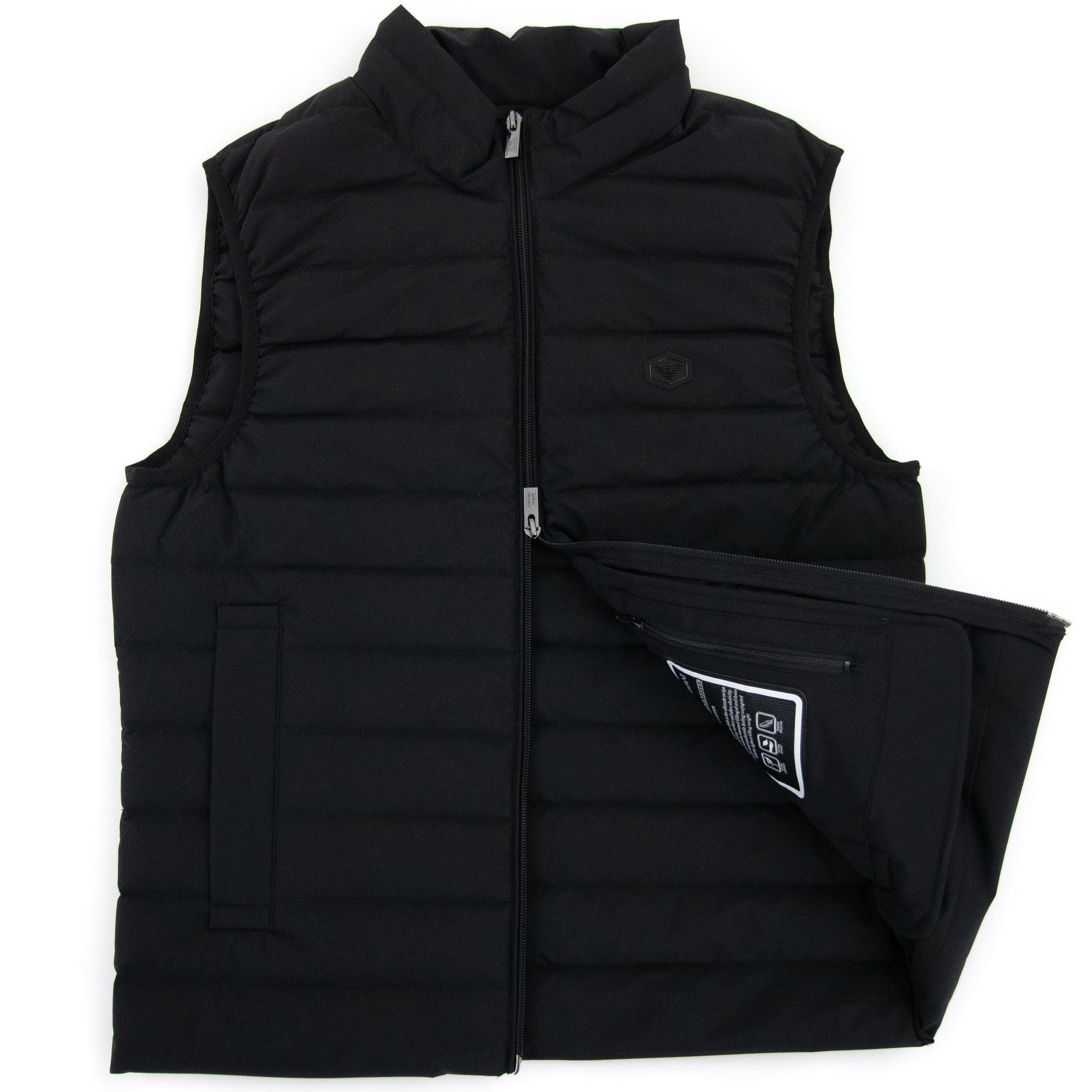 Emporio Armani Quilted-nylon Sleeveless Down Jacket Black