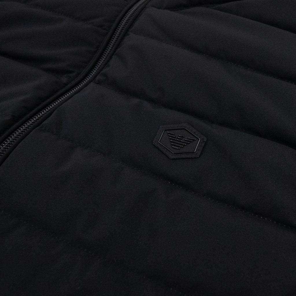 Emporio Armani Quilted-nylon Sleeveless Down Jacket Black