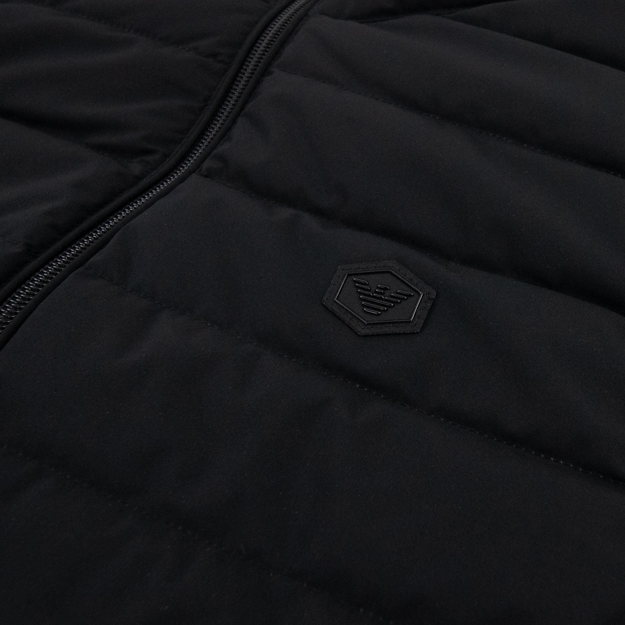 Emporio Armani Quilted-nylon Sleeveless Down Jacket Black