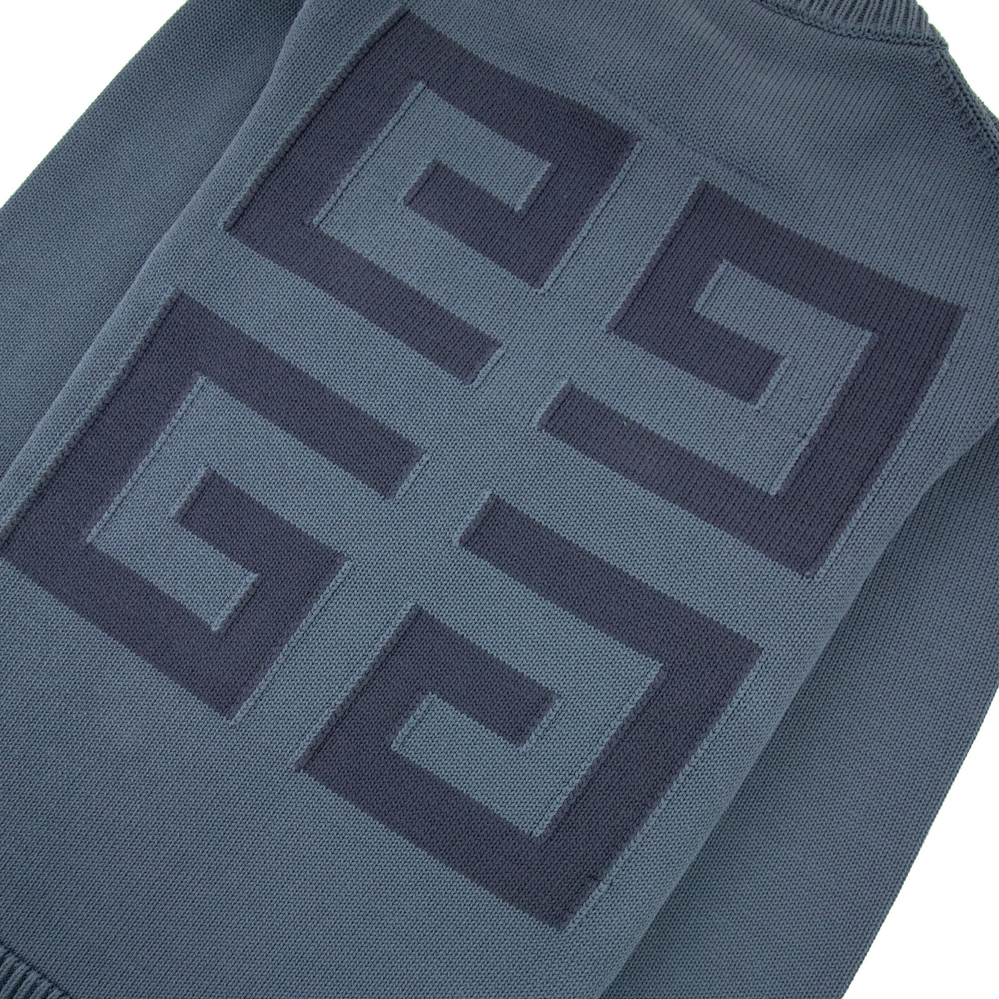 Givenchy 4g Cotton Knit Sweater Blue 464