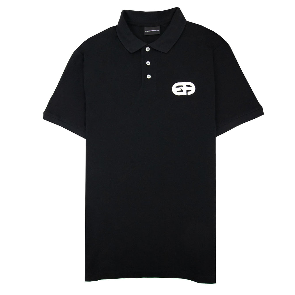 Emporio Armani EA Chest Mercerised Pique Polo