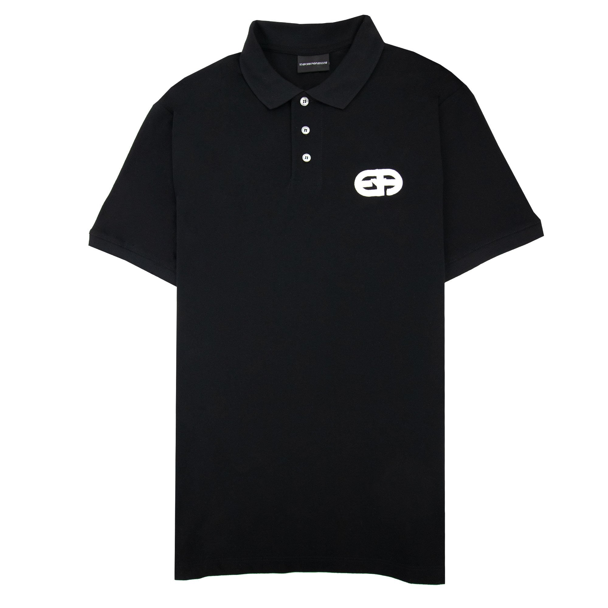Emporio Armani EA Chest Mercerised Pique Polo