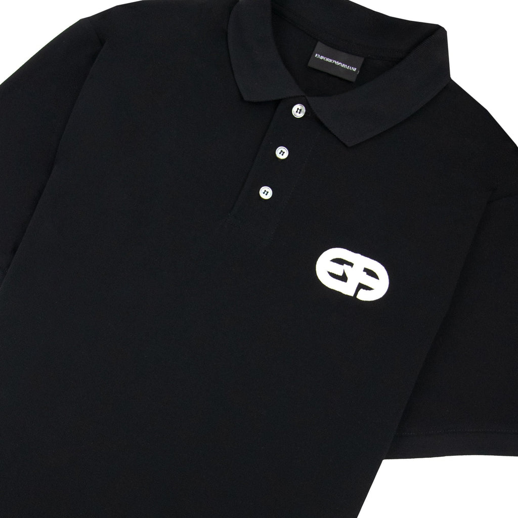 Emporio Armani EA Chest Mercerised Pique Polo
