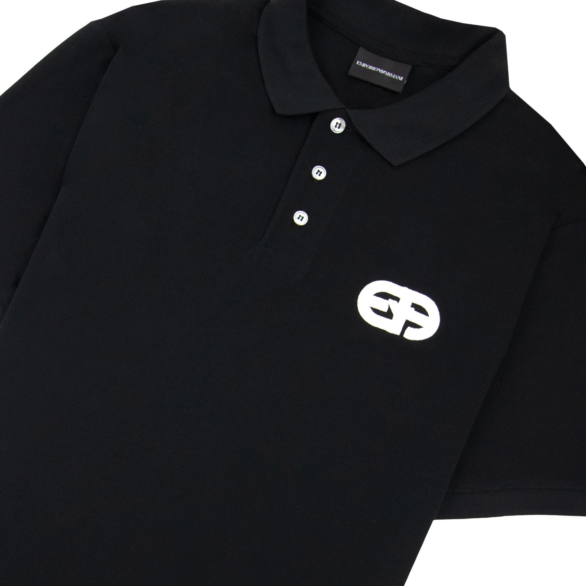 Emporio Armani EA Chest Mercerised Pique Polo