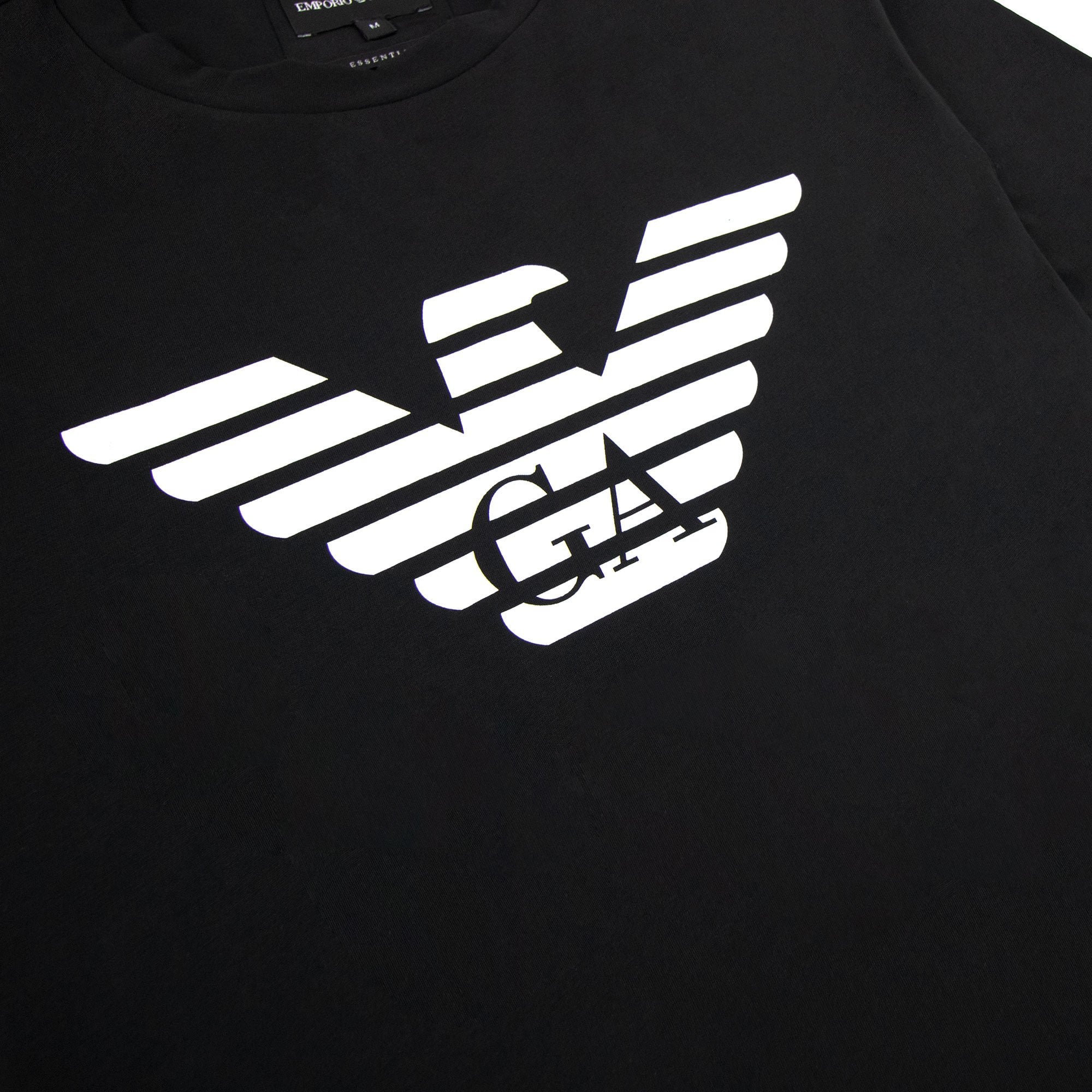 Emporio Armani Pima-jersey T-shirt With Logo Black