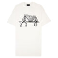 Emporio Armani Jersey T-shirt With Sketch Embroidery And Logo White