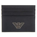Emporio Armani Card Holder With Eagle Plaque Black