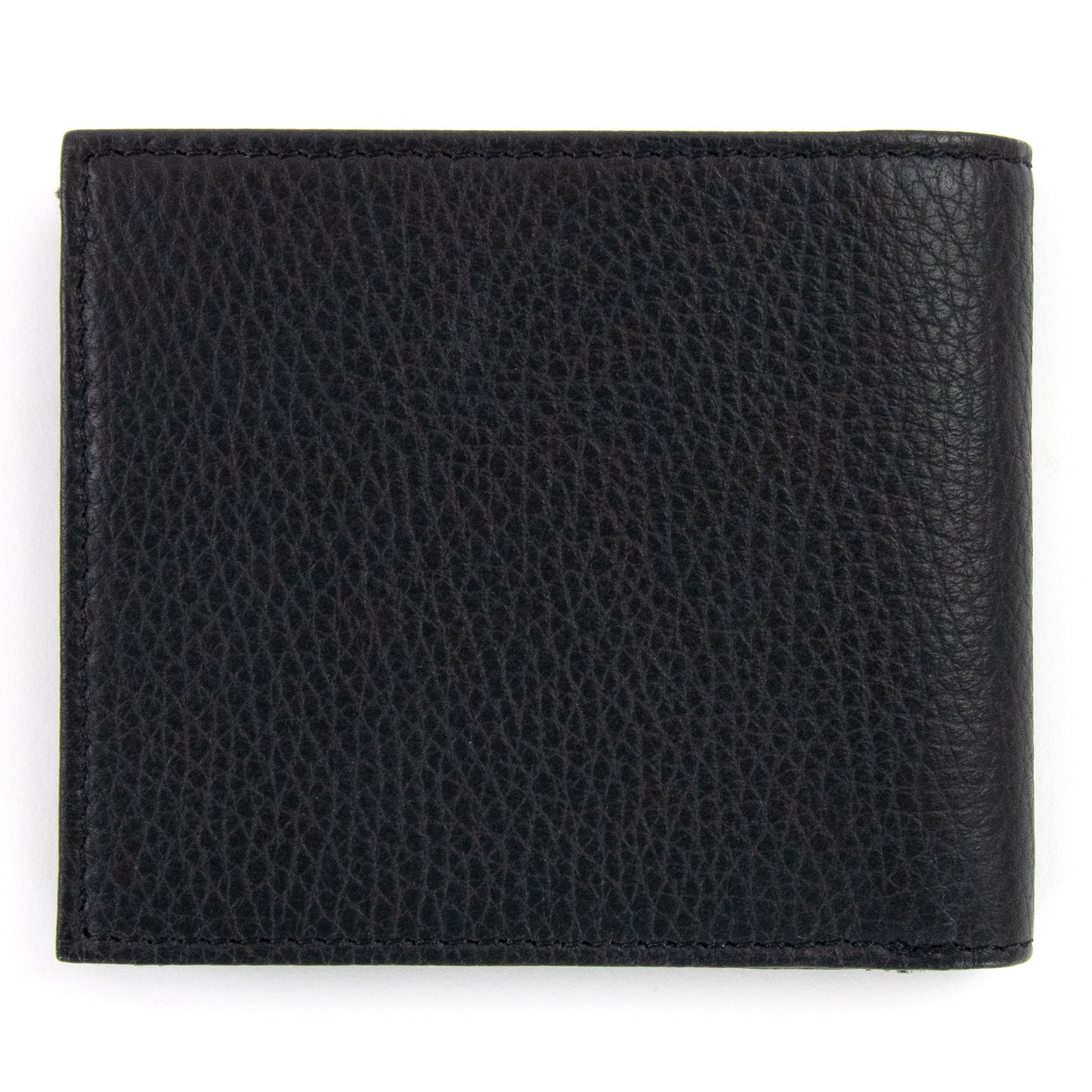 Emporio Armani Tumbled Leather Wallet With Coin Purse Black
