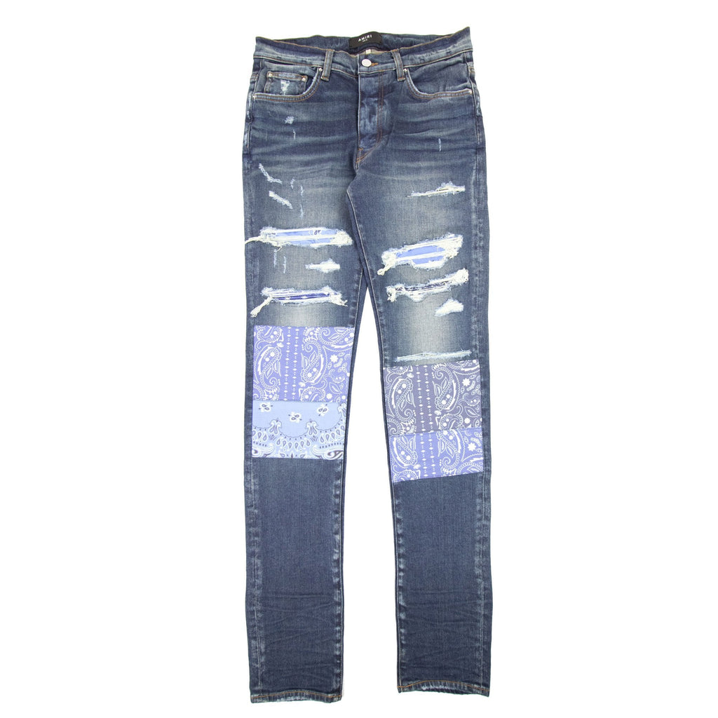 Amiri Vintage Bandana Artpatch Jean Denim