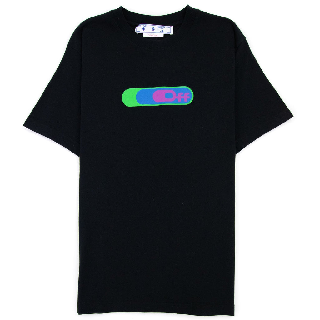 Off White High Weed Slim S/s T Shirt Black/green