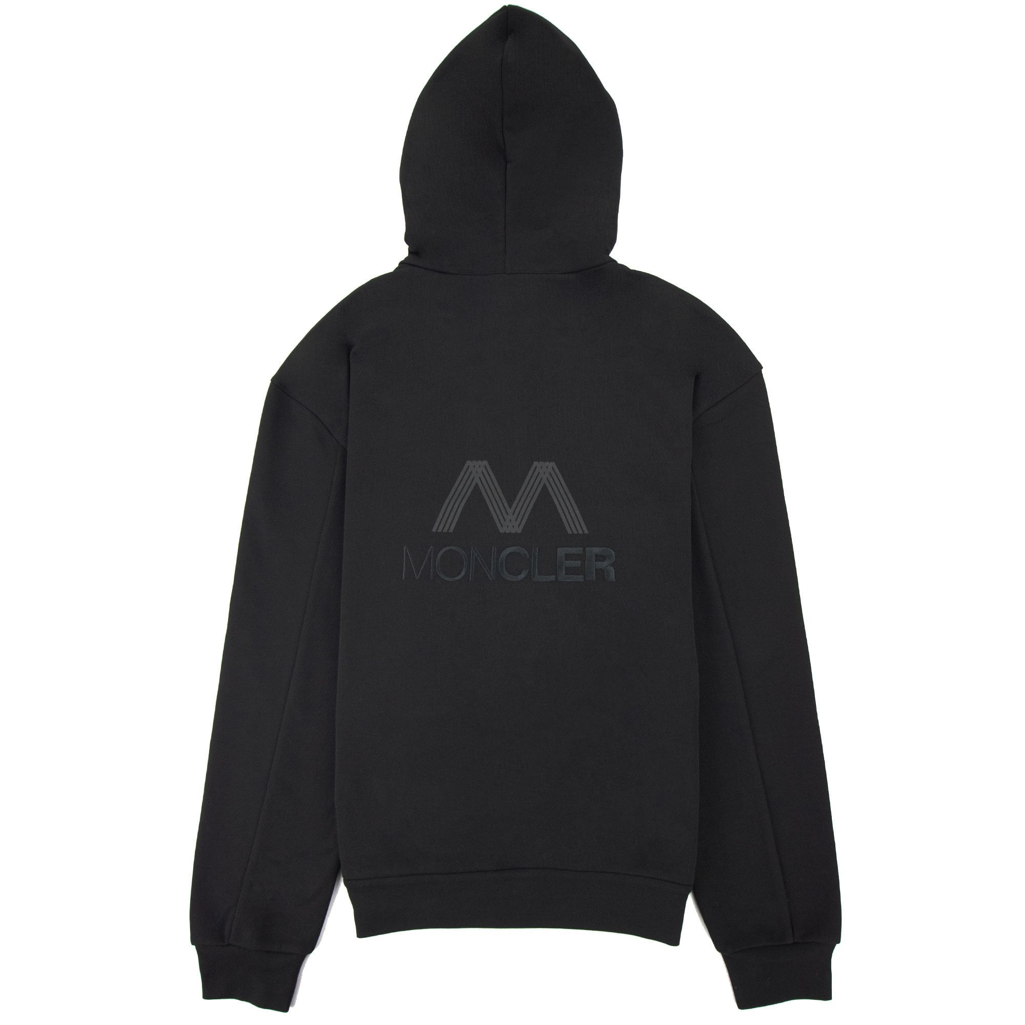 Moncler Tricolour Accent Zip-up Hoodie Black – Onu