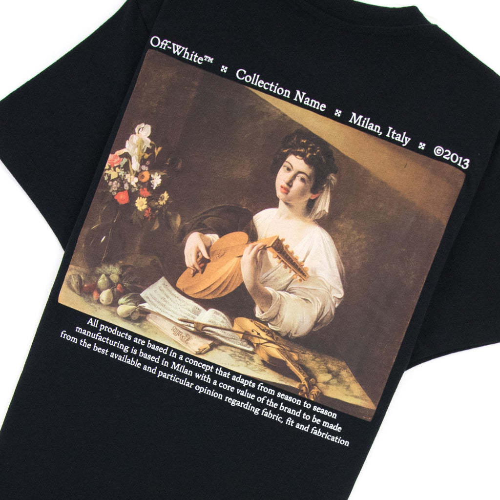 Off White Caravage Lute Slim S/s T Shirt Black/white