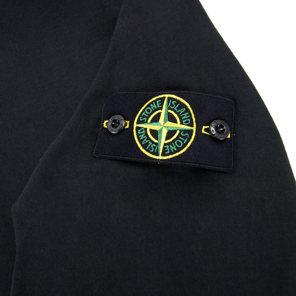 Stone Island Garment Dyed Heavy Cotton Sweater Black V0029