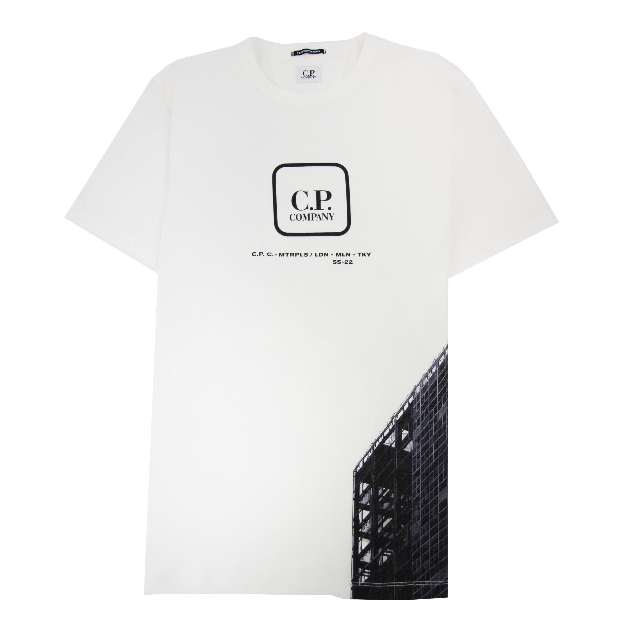 Cp Company Metropolis Series 30/1 Jersey Visual T-shirt White 103