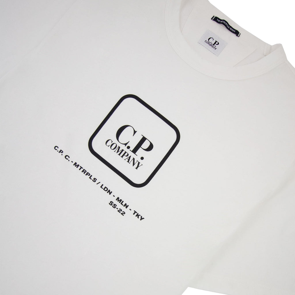 Cp Company Metropolis Series 30/1 Jersey Visual T-shirt White 103