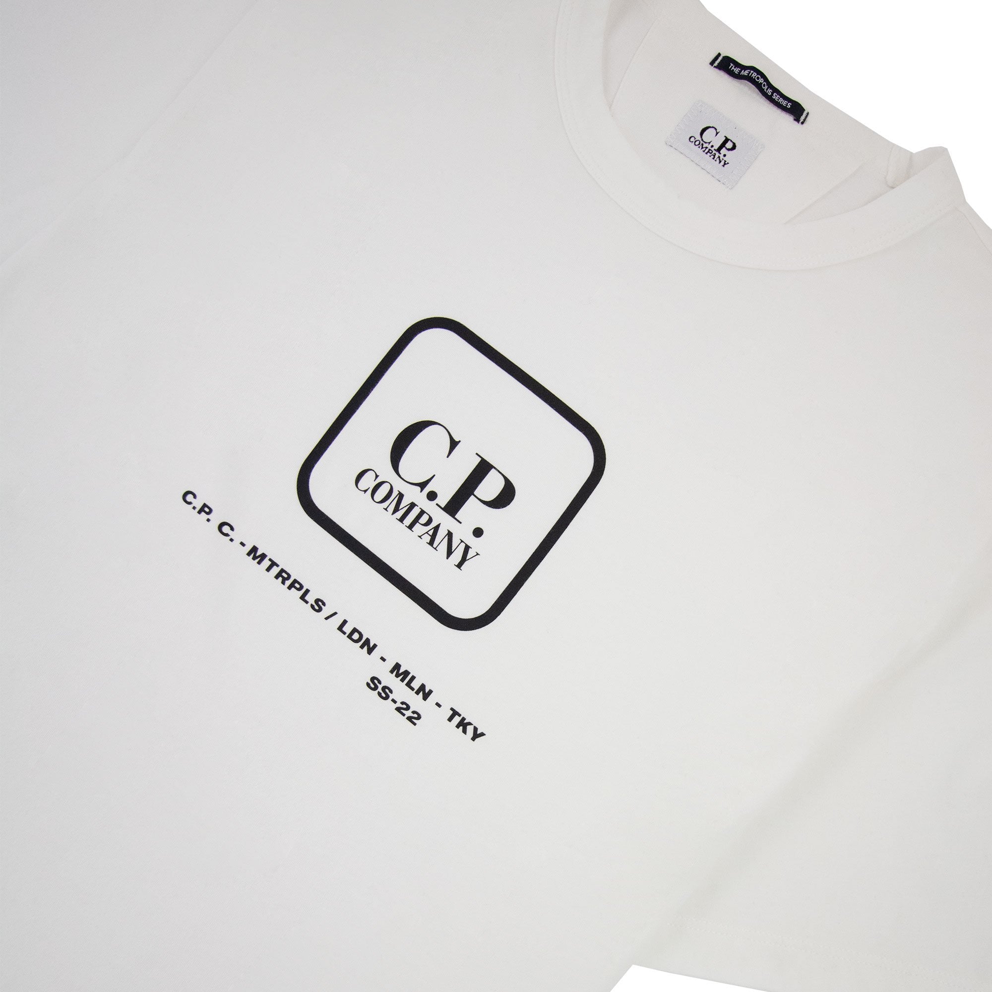 Cp Company Metropolis Series 30/1 Jersey Visual T-shirt White 103