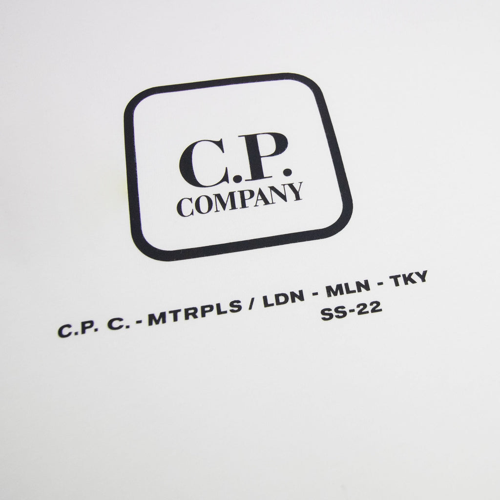 Cp Company Metropolis Series 30/1 Jersey Visual T-shirt White 103