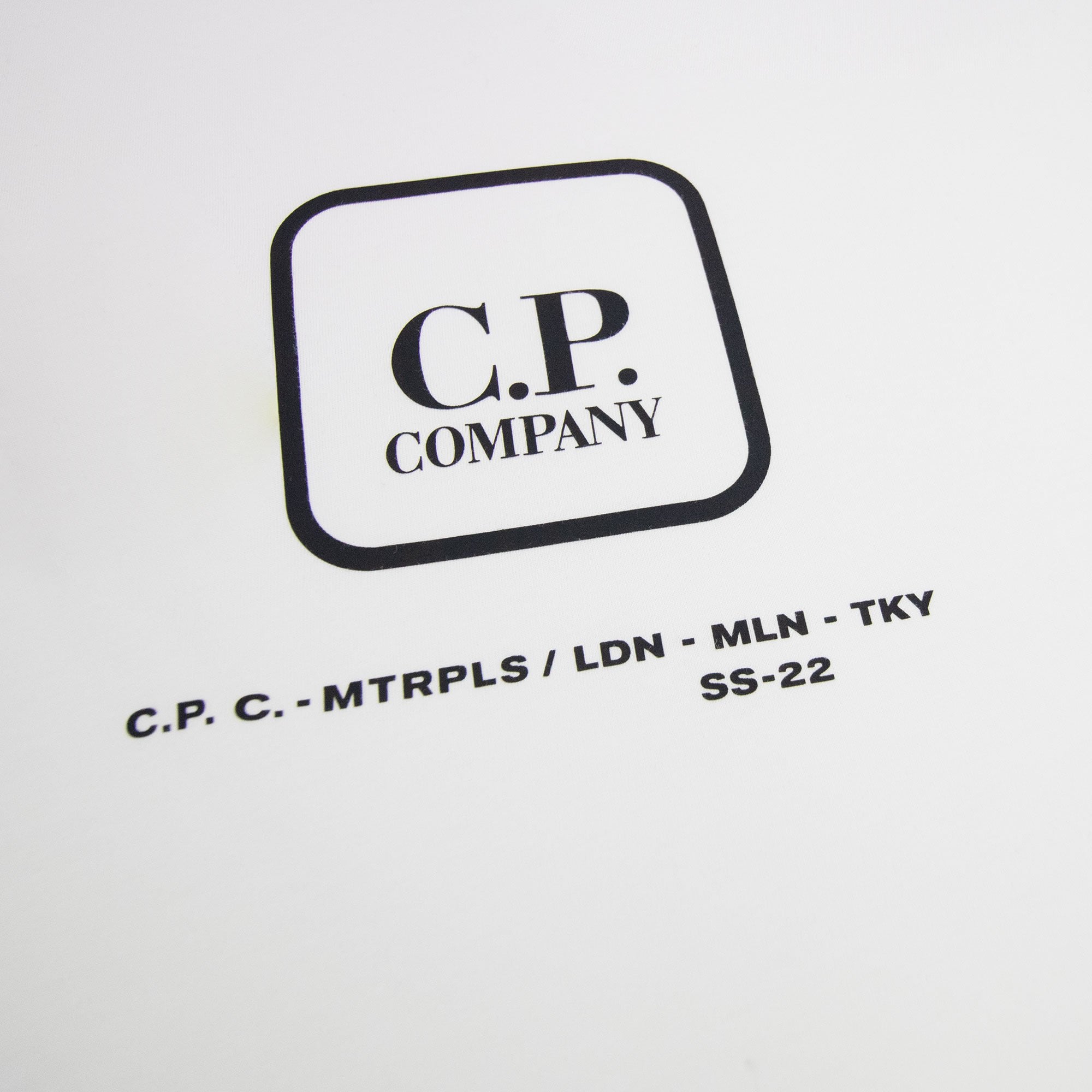 Cp Company Metropolis Series 30/1 Jersey Visual T-shirt White 103