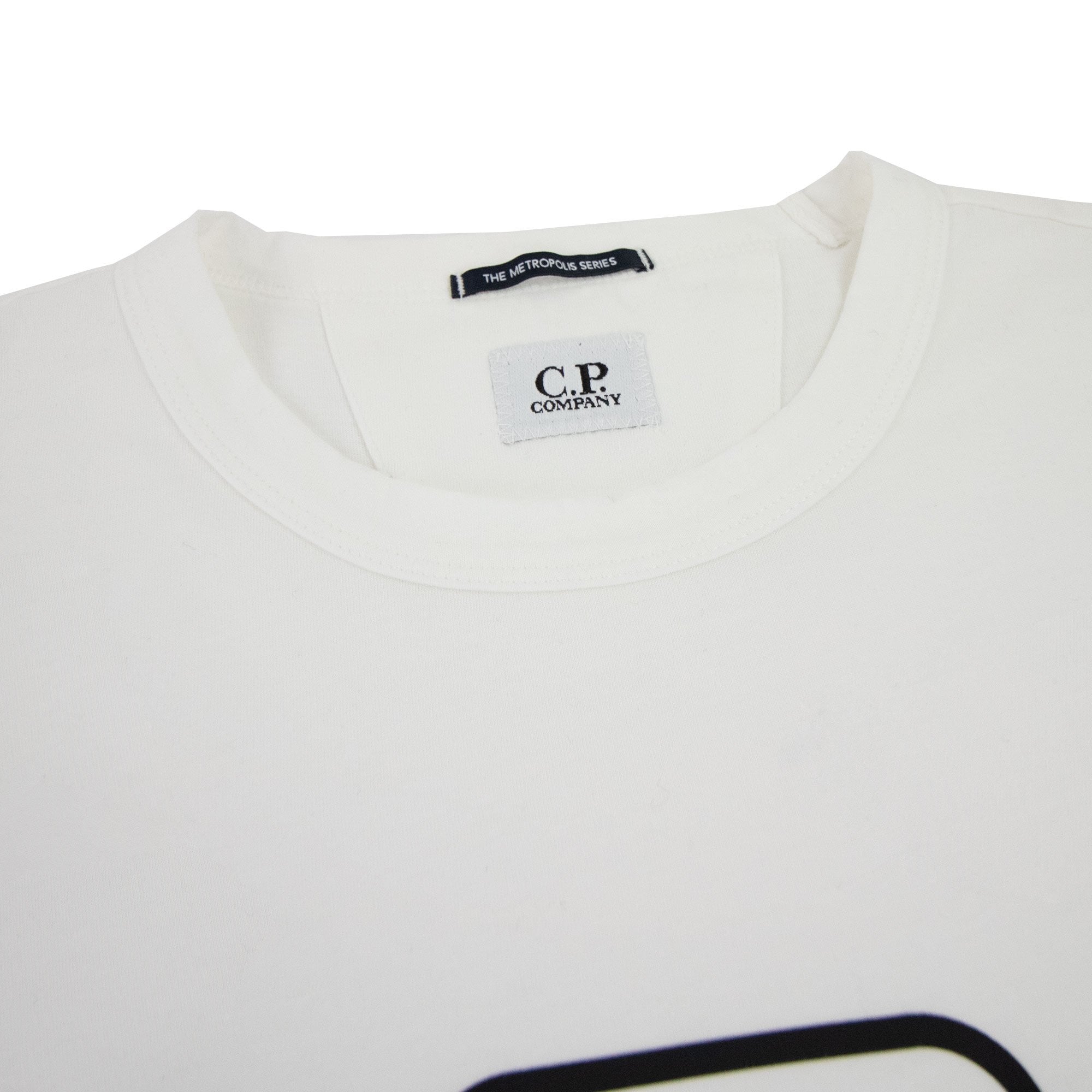 Cp Company Metropolis Series 30/1 Jersey Visual T-shirt White 103