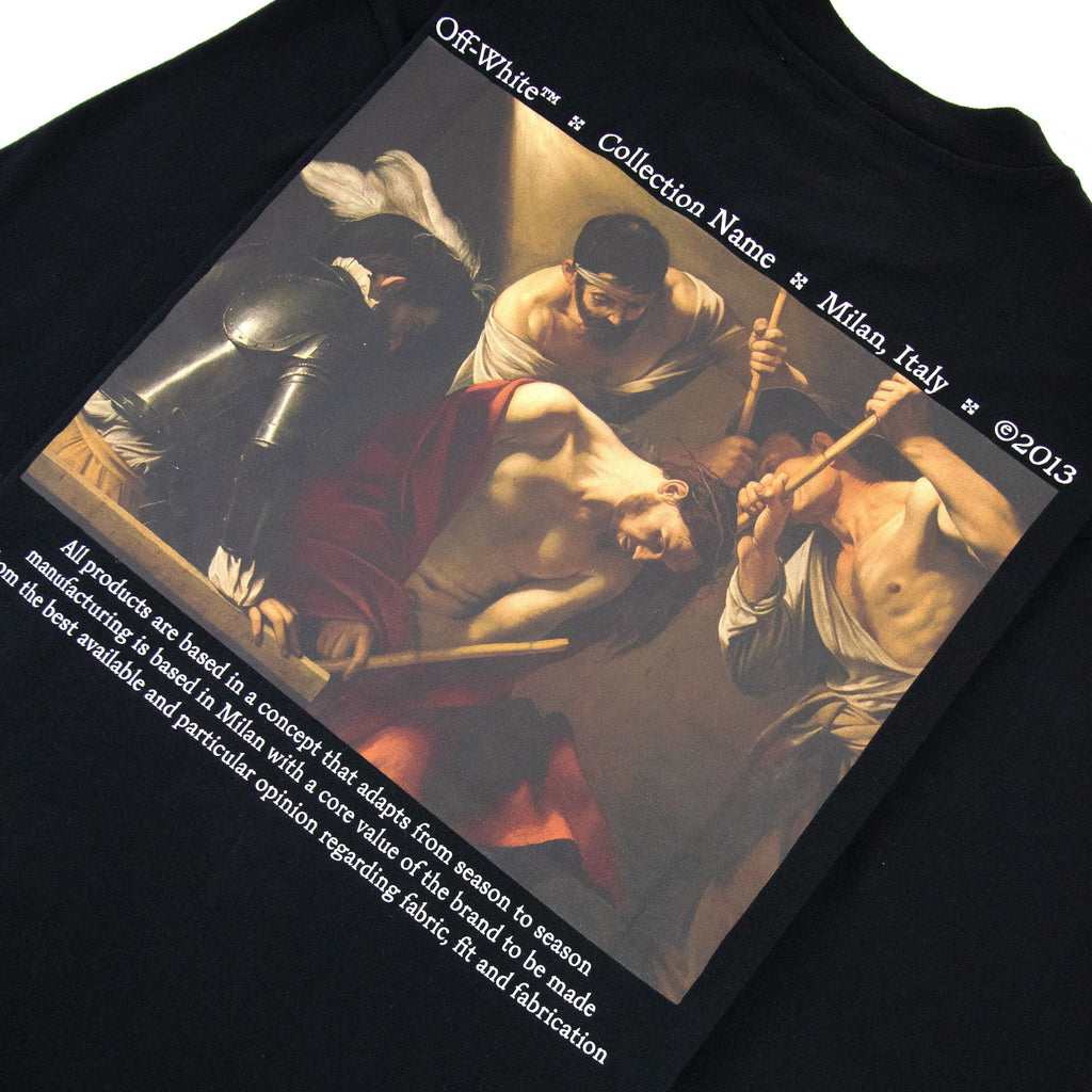 Off White Caravage Crownin Skate S/s T Shirt Black/white
