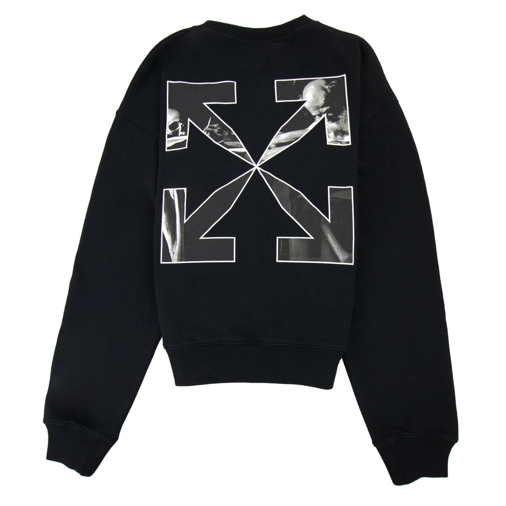 Off White Caravage Arrow Over Crewneck Sweatshirt Black/white