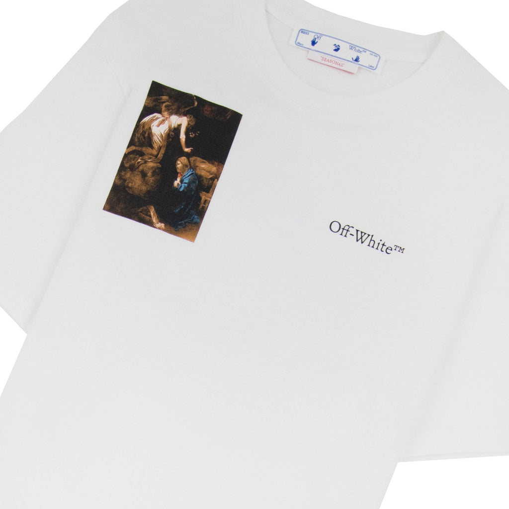 Off White Caravage Lute Slim S/s T Shirt White/black