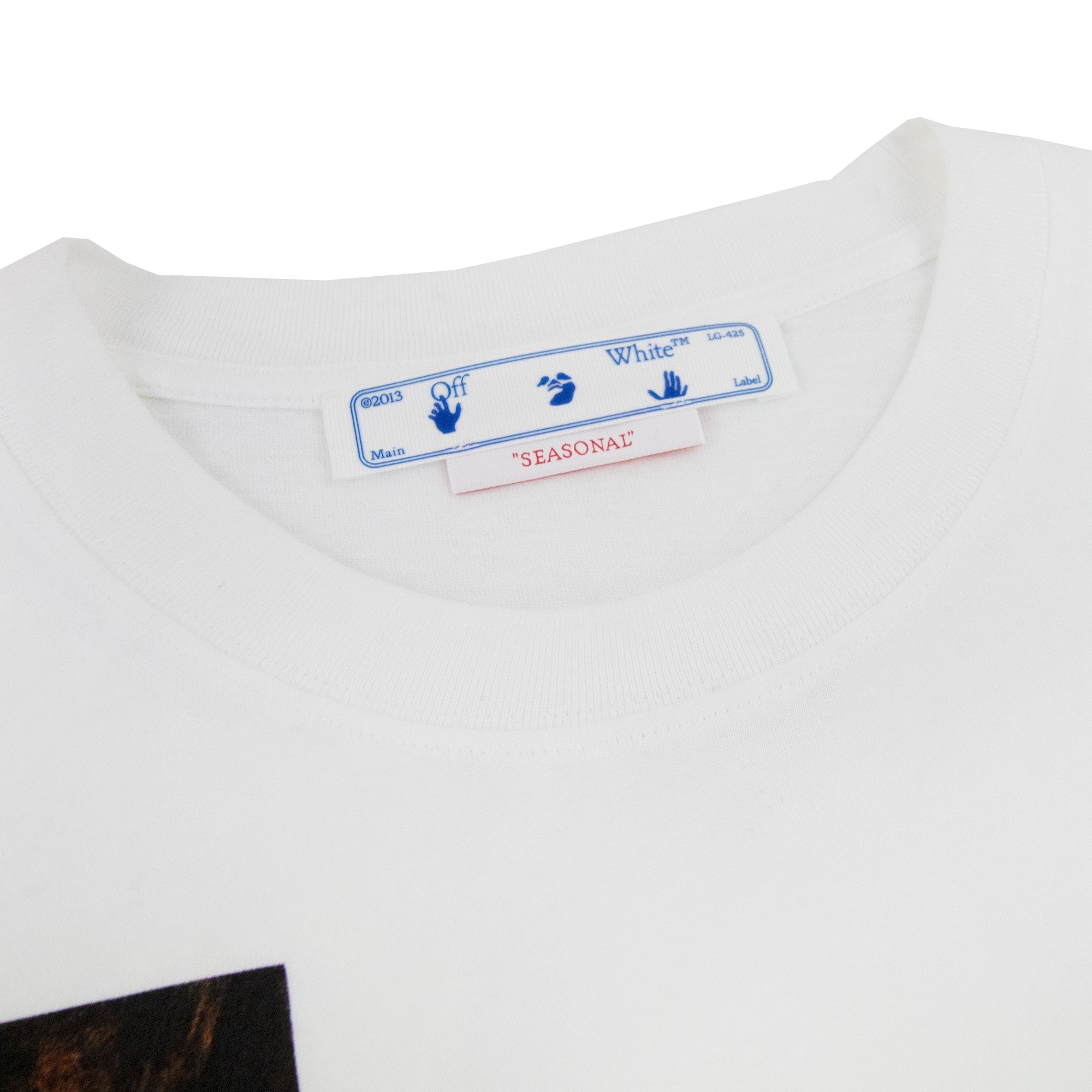 Off White Caravage Lute Slim S/s T Shirt White/black