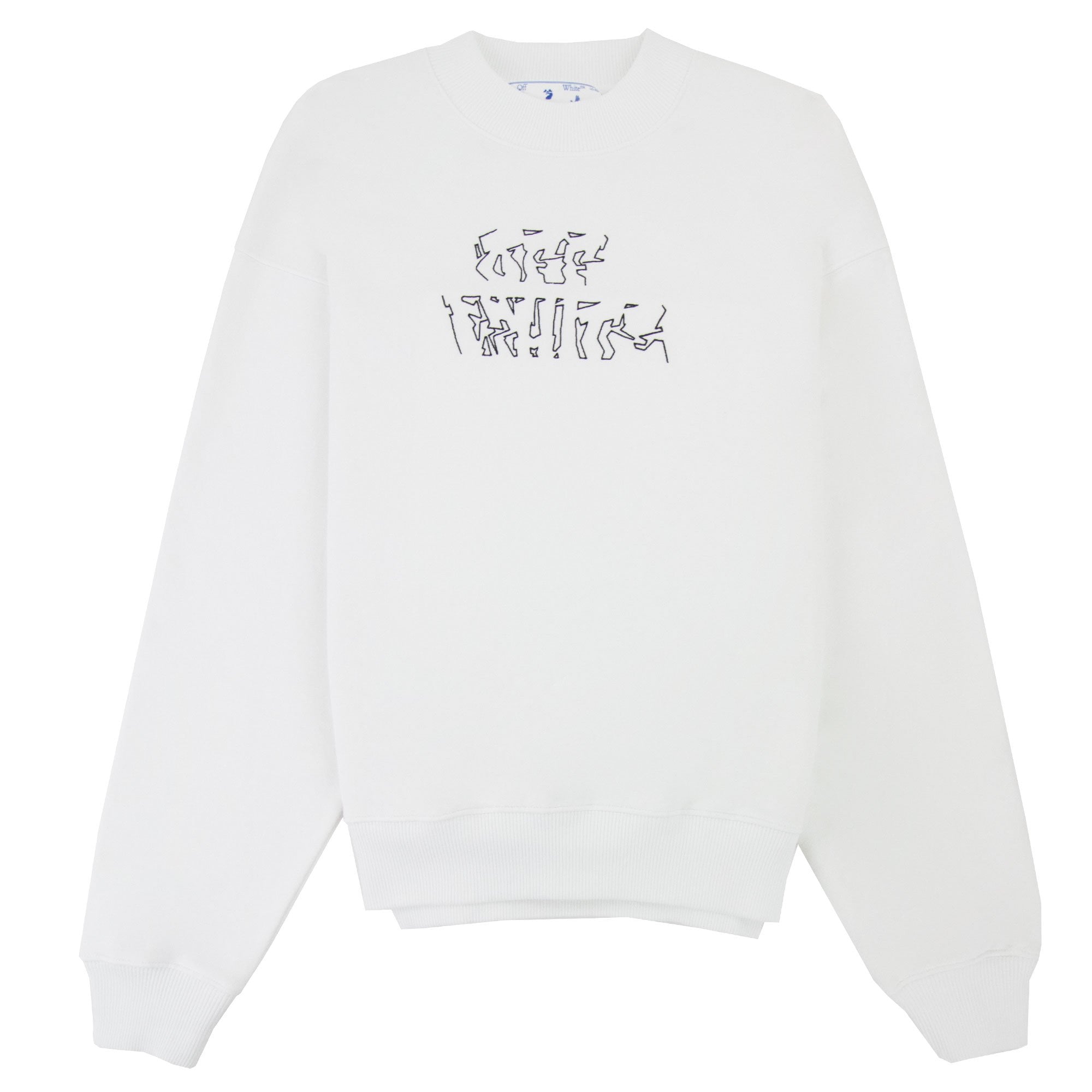 Off White Neen Arrow Skate Crewneck Sweatshirt White/black