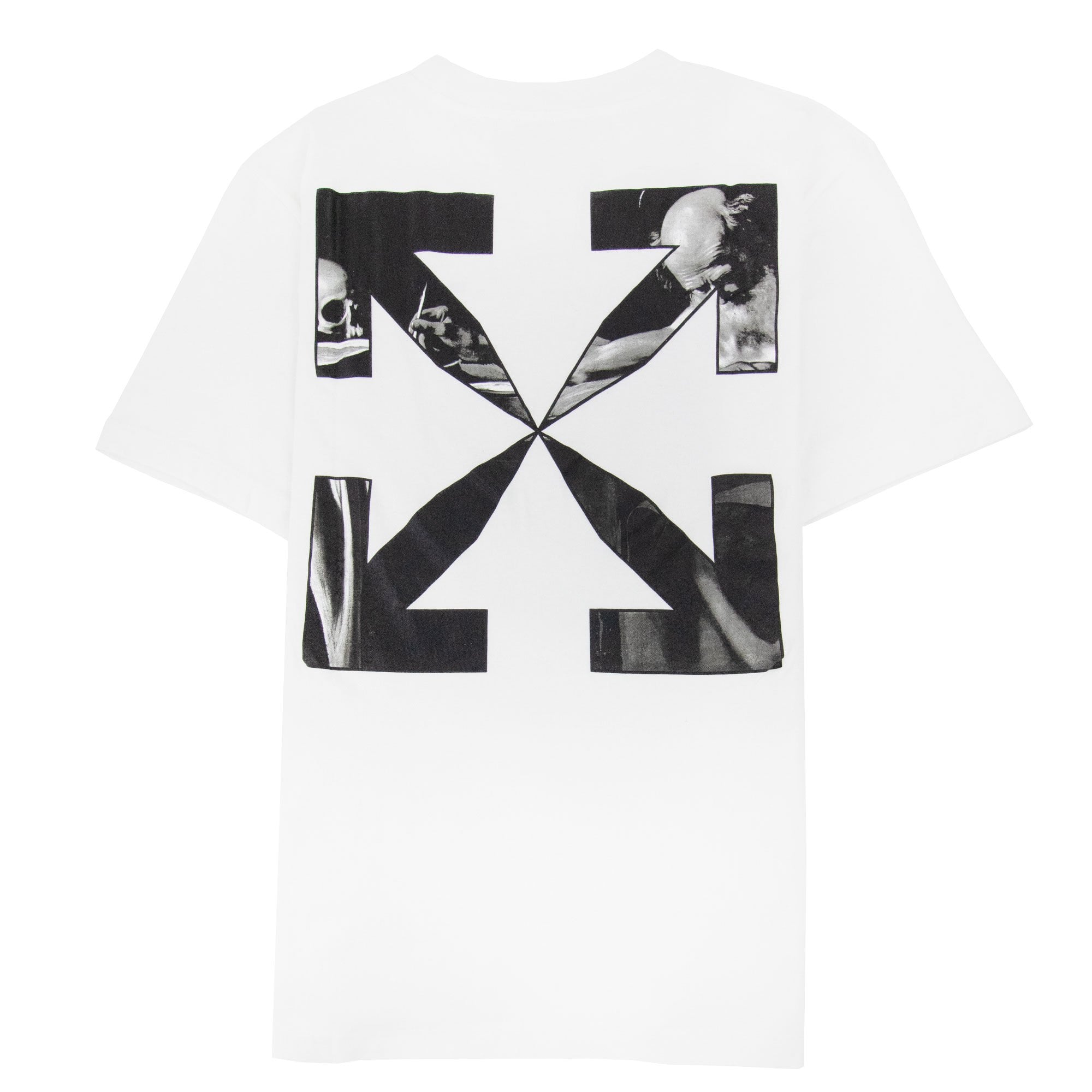 Off White Caravage Arrow Slim S/s T Shirt White/black