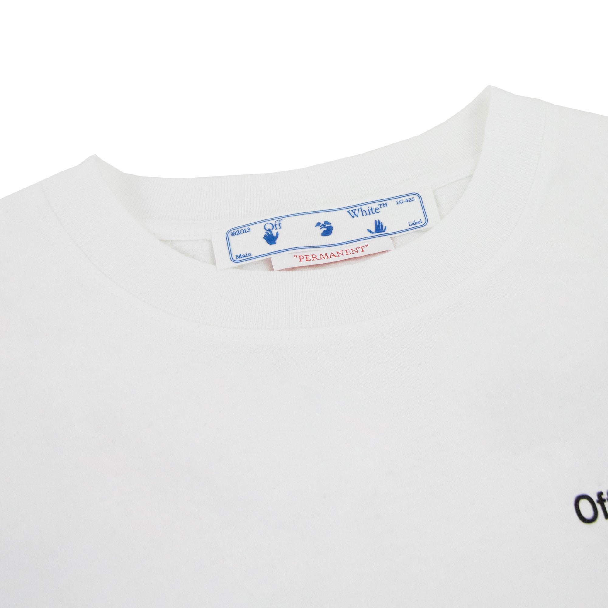 Off White Caravage Arrow Slim S/s T Shirt White/black