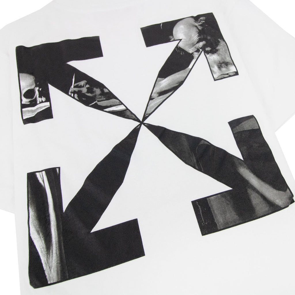 Off White Caravage Arrow Slim S/s T Shirt White/black