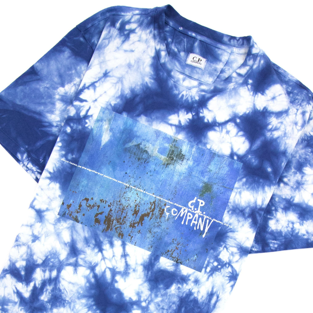 Cp Company 24/1 Jersey Treated Next Landscape T-shirt Blue T02