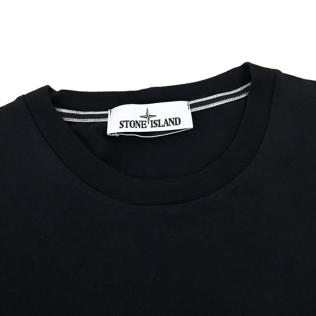 Stone Island 2ns82 Cotton Jersey Micro Graphics One Print_gar Black V0029