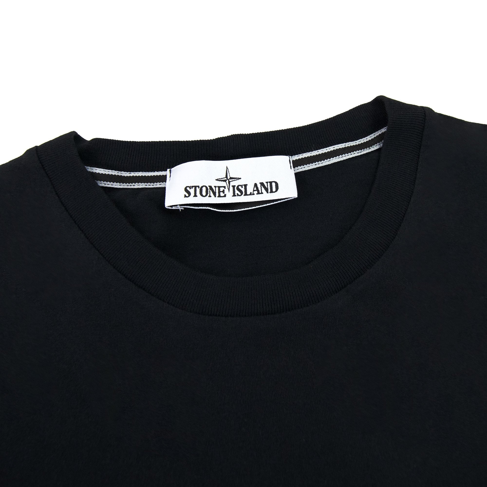 Stone Island 2ns82 Cotton Jersey Micro Graphics One Print_gar Black V0029