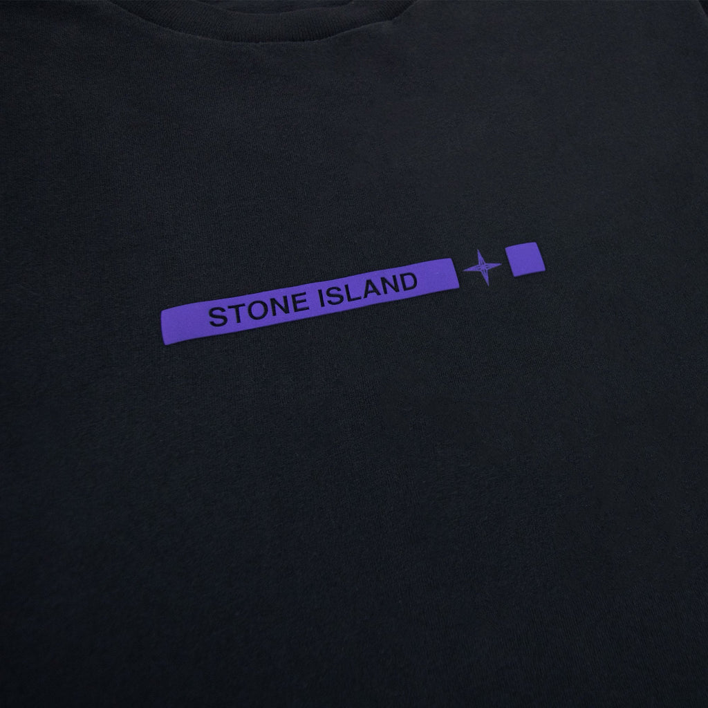 Stone Island 2ns82 Cotton Jersey Micro Graphics One Print_gar Black V0029