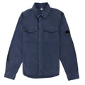Cp Company Sh079a Emerized Gabardine Utility Shirt Navy 888
