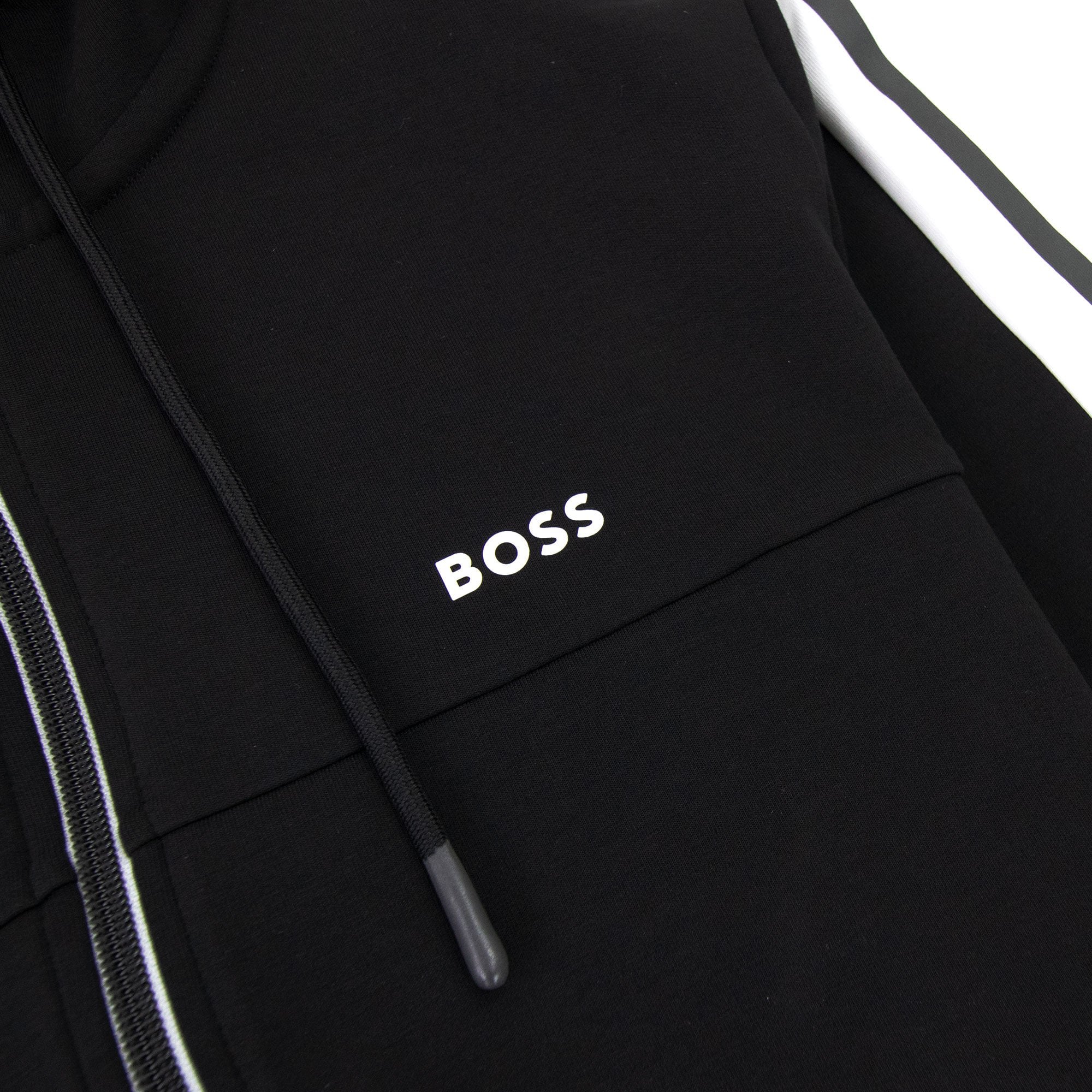 Hugo Boss Saggy 1 Hoody Side Stripes Black 001