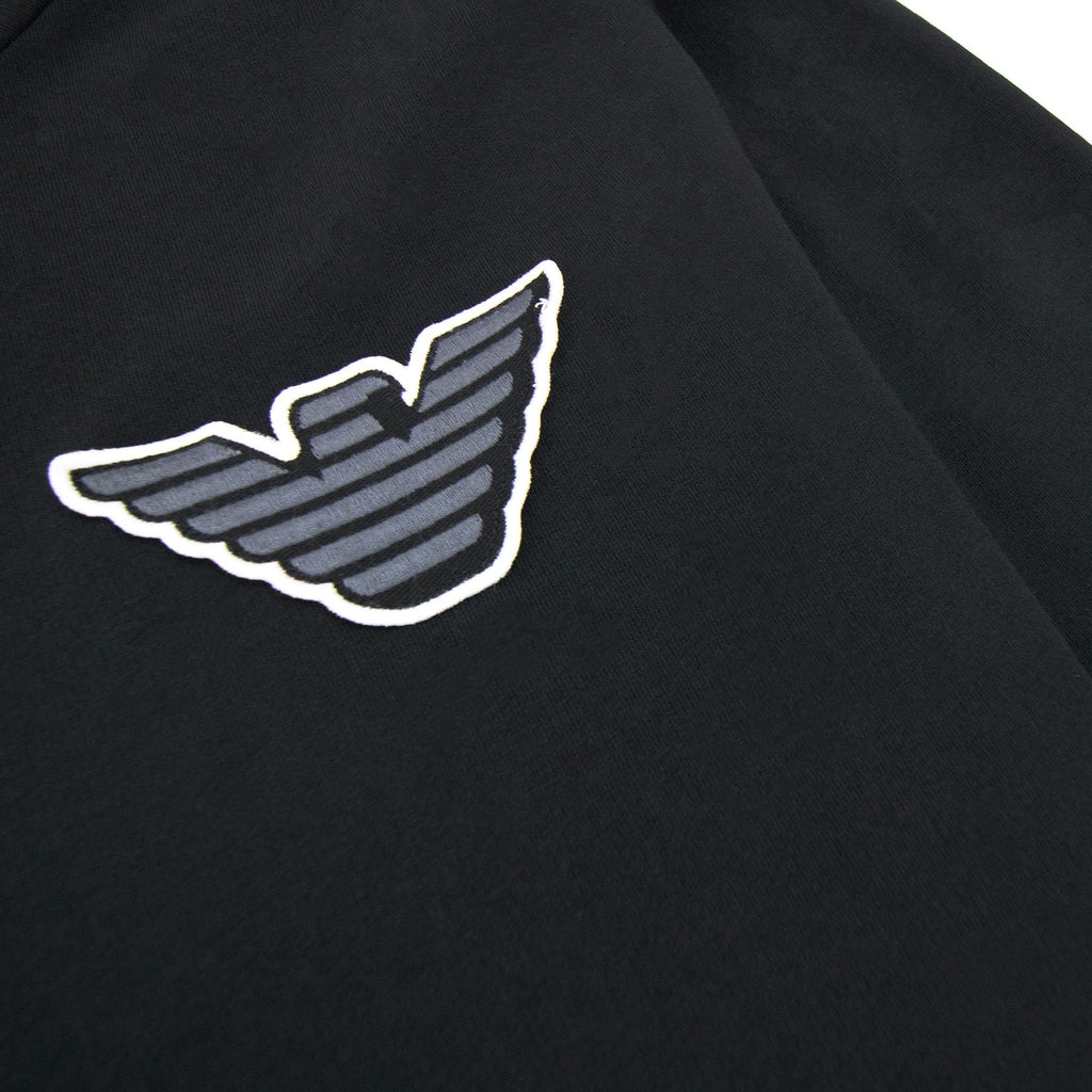 Emporio Armani Eagle Logo Crew Neck Sweater Black