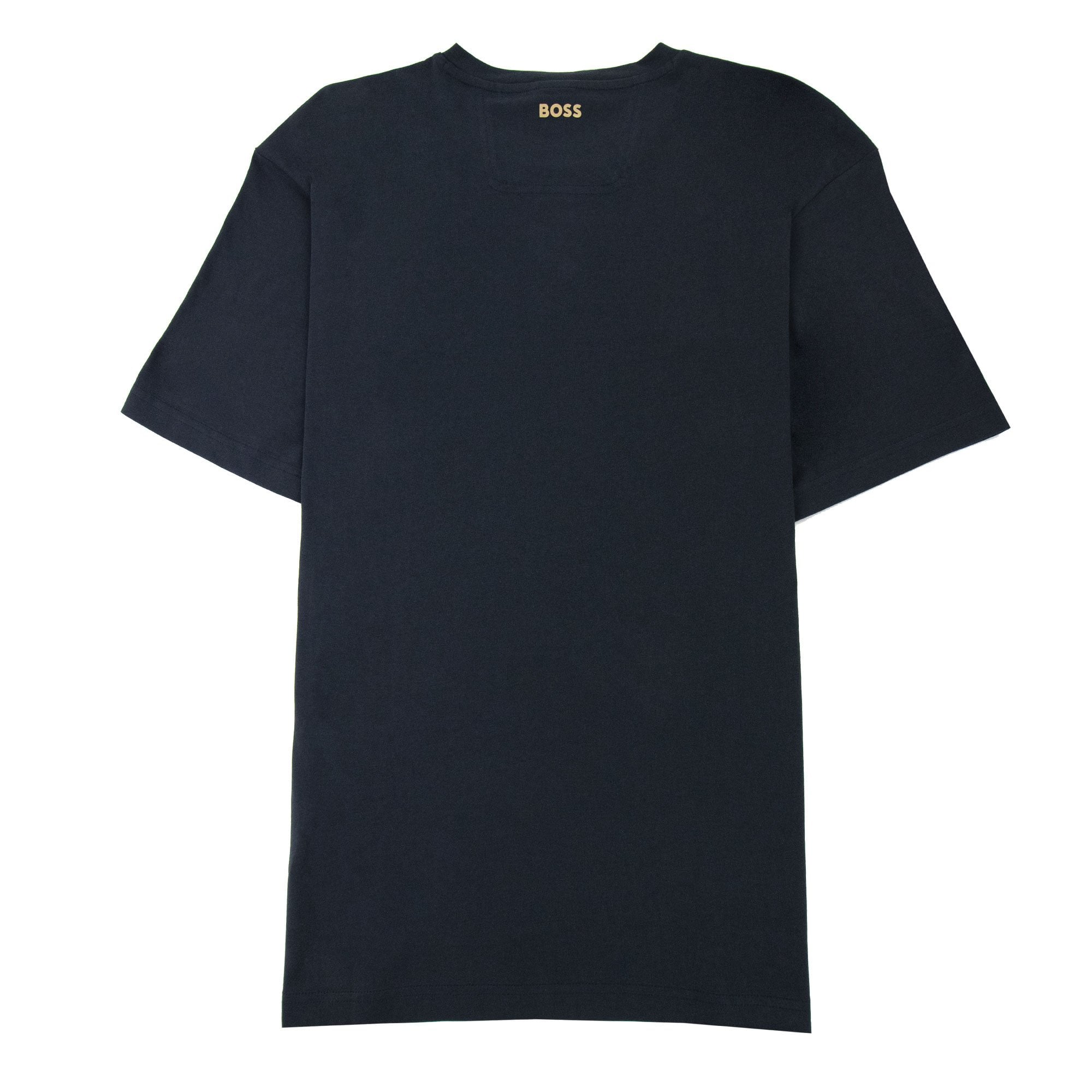 Hugo Boss Tee 1 Colour Block Logo T Shirt Dark Navy 402
