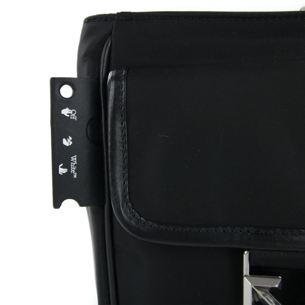 Off White Arrow Tuc Nyl Cross Body Bag Black