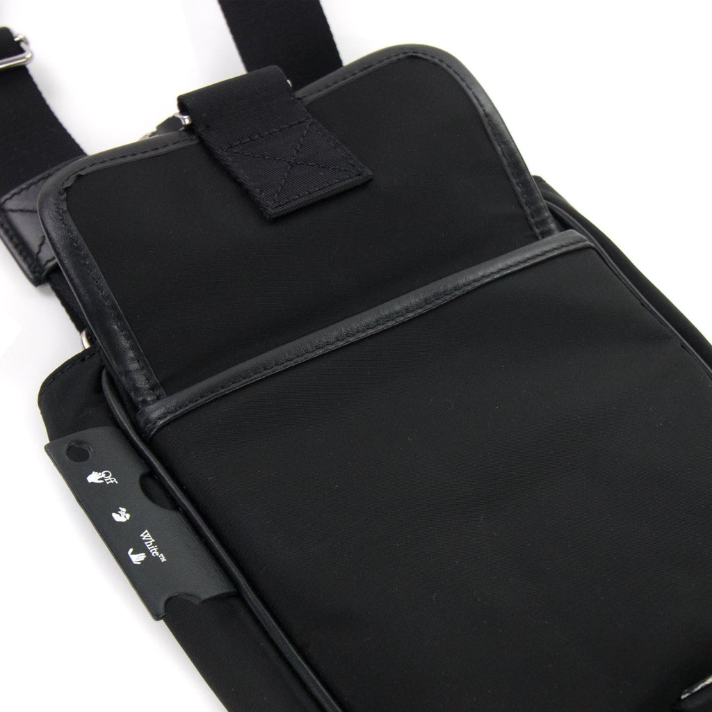 Off White Arrow Tuc Nyl Cross Body Bag Black