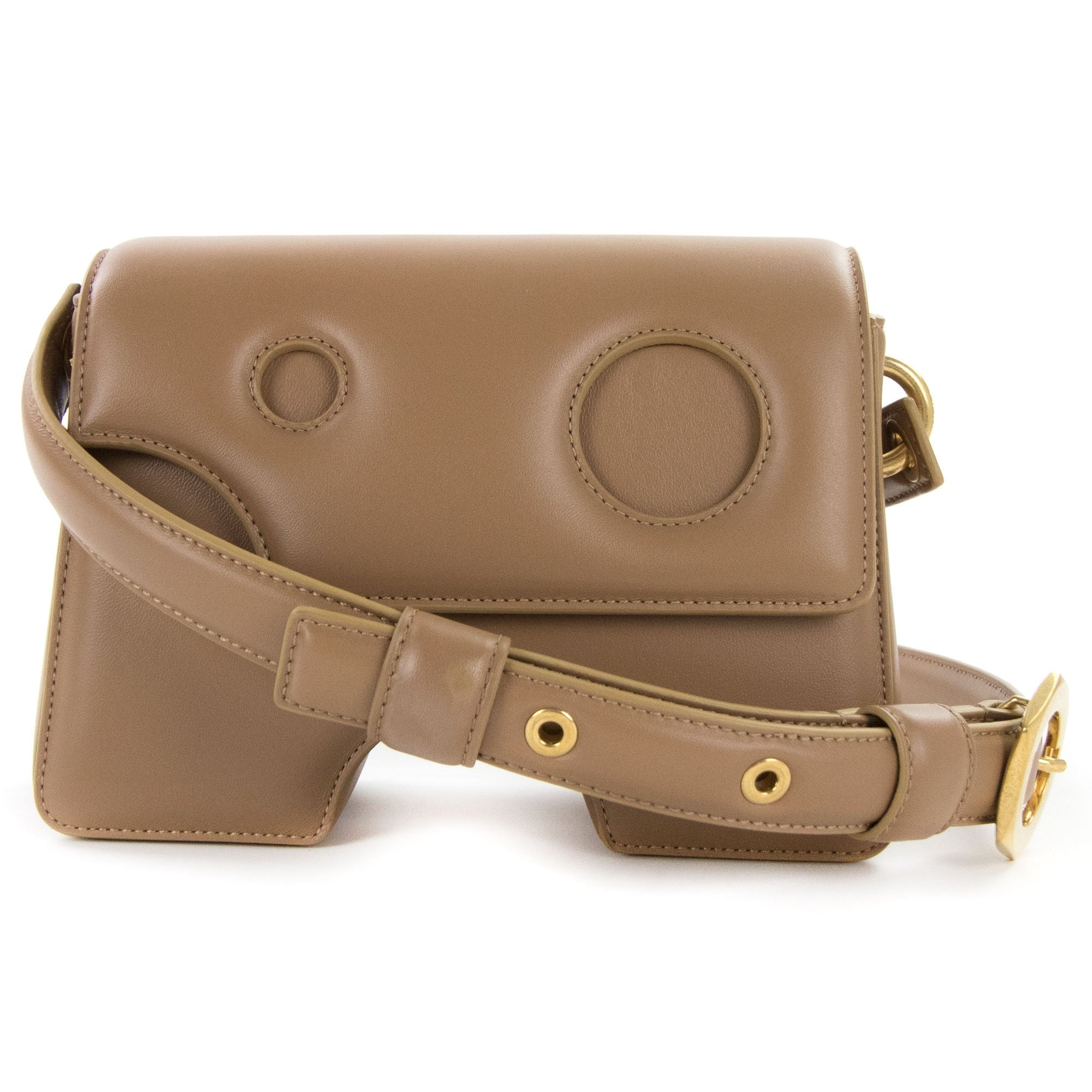 Off White Burrow Shoulder 22 Brown