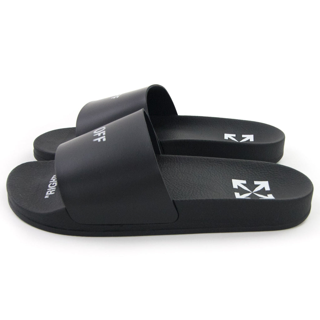 Off White Women 0w Logo Sliders Black/white