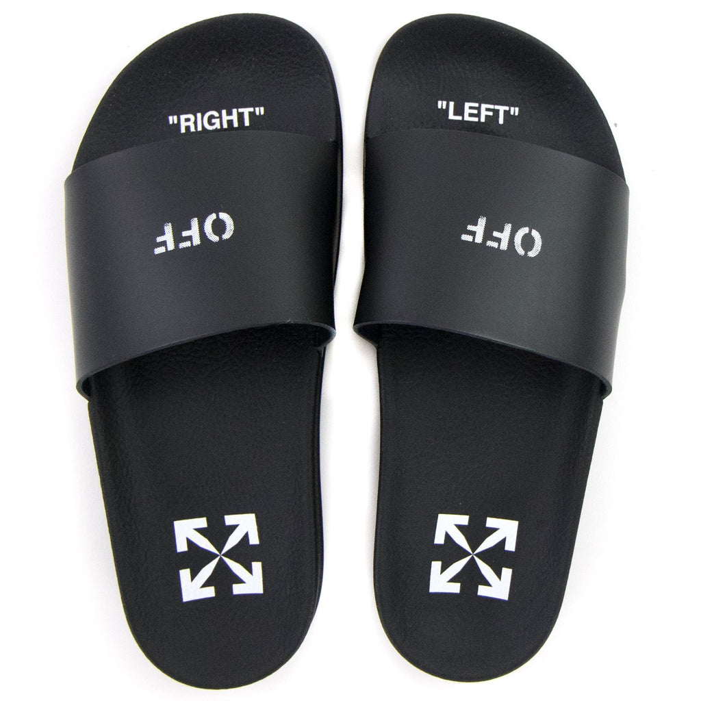 Off White Women 0w Logo Sliders Black/white