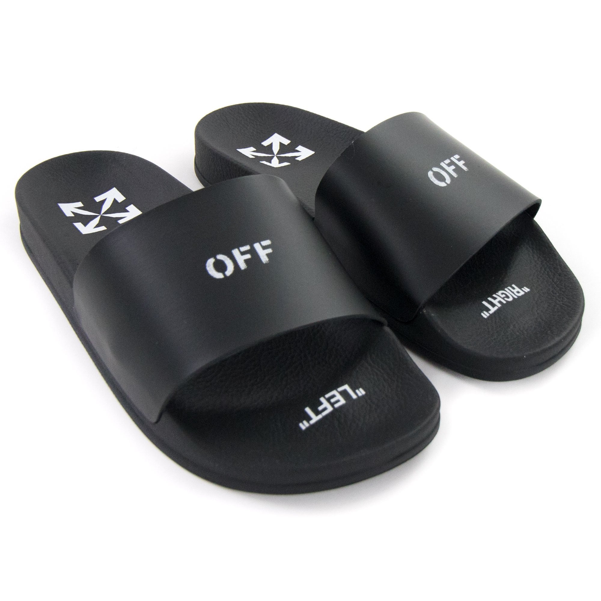 Off White Women 0w Logo Sliders Black/white