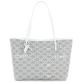 Off White Day Off Tote 33 Monogram Shoulder Bag Grey Pink