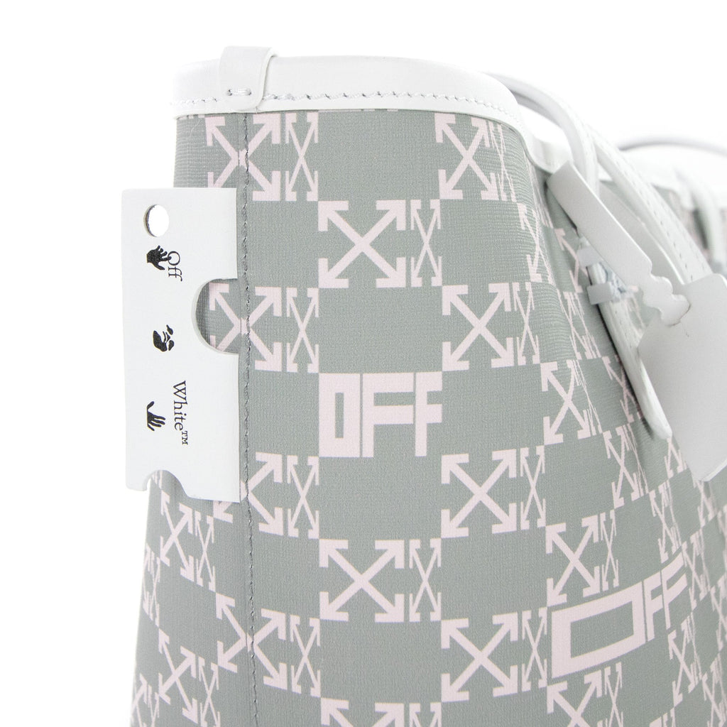 Off White Day Off Tote 33 Monogram Shoulder Bag Grey Pink