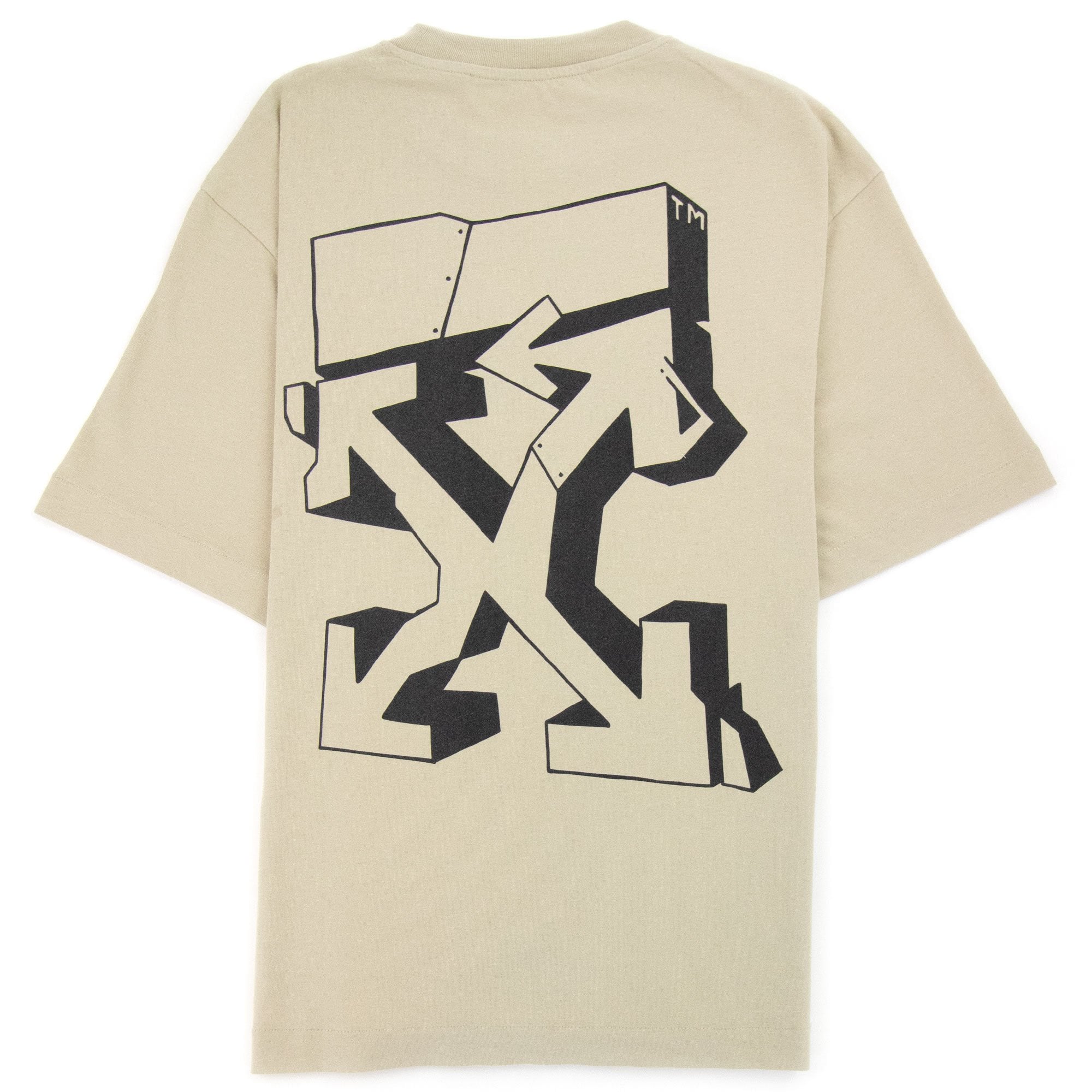 off-white Tシャツ Off White Graf Outline Over Skate T Shirt Dark Sand/Black | ONU – Onu