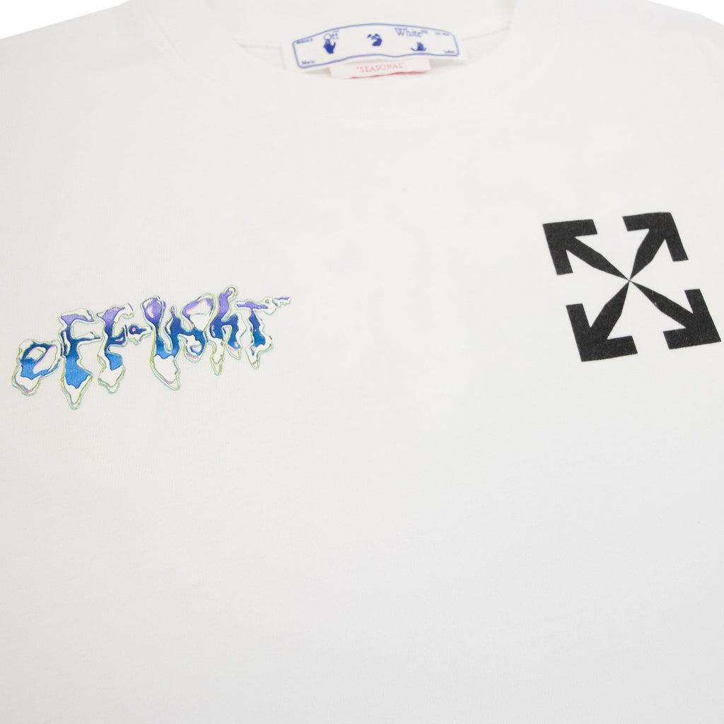 Off White 90s Liquid Slim S/s T Shirt White/black